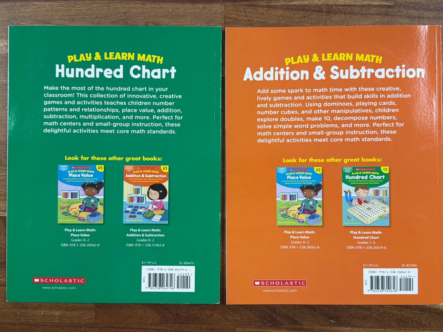 Scholastic Play & Learn Math Hundred Chart & Addition Set