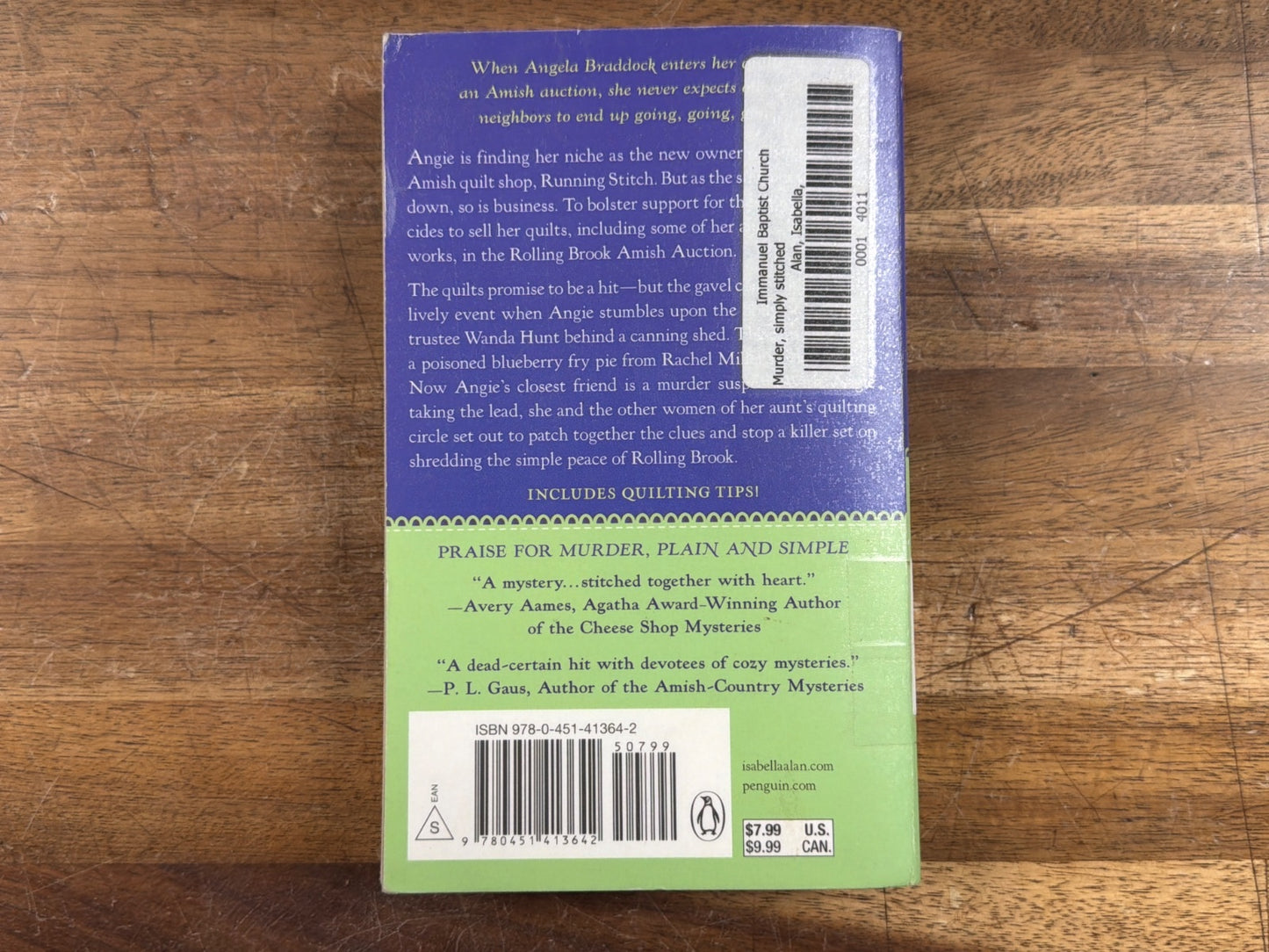 Murder, Simply Stitched - Amish Quilt Shop Mystery Isabella Alan