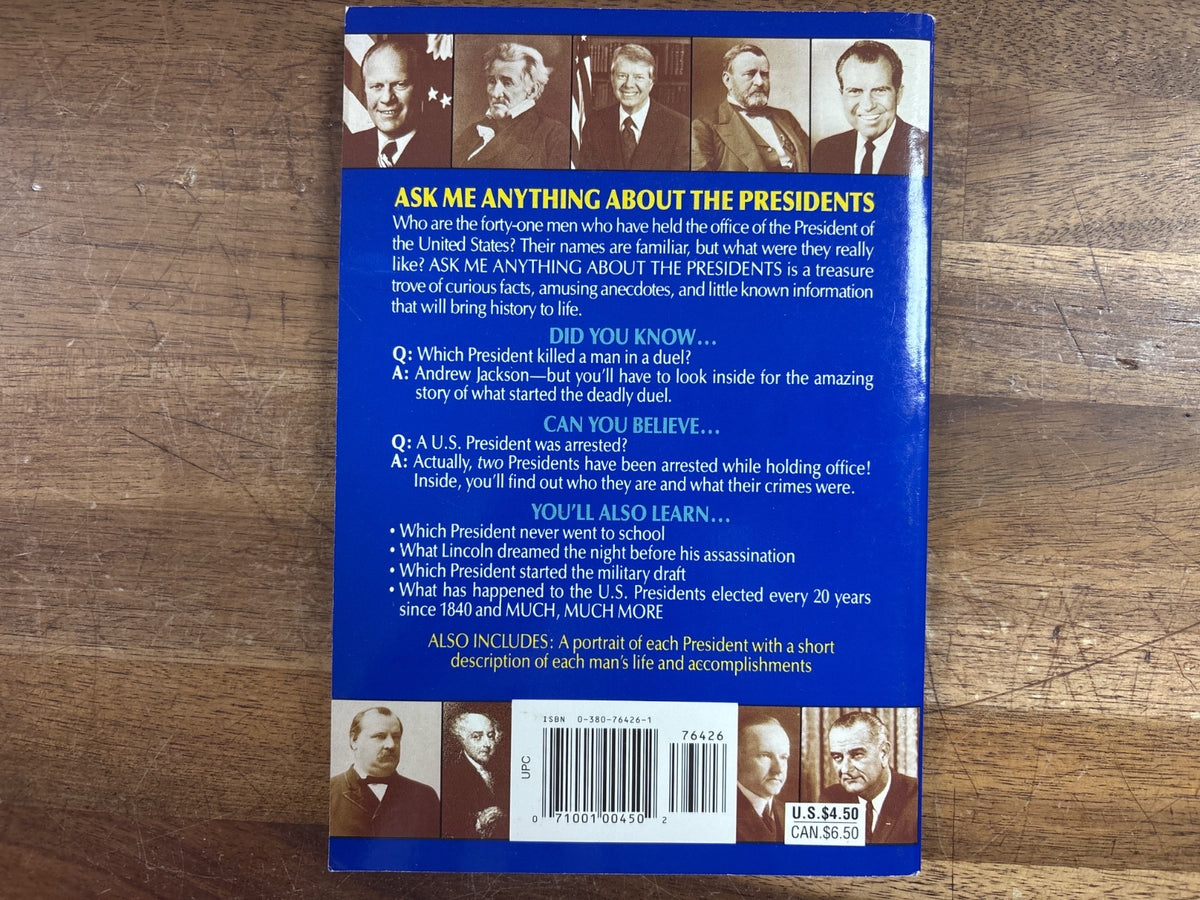 Ask Me Anything About the Presidents by Louis Phillips — photo 2 of 2