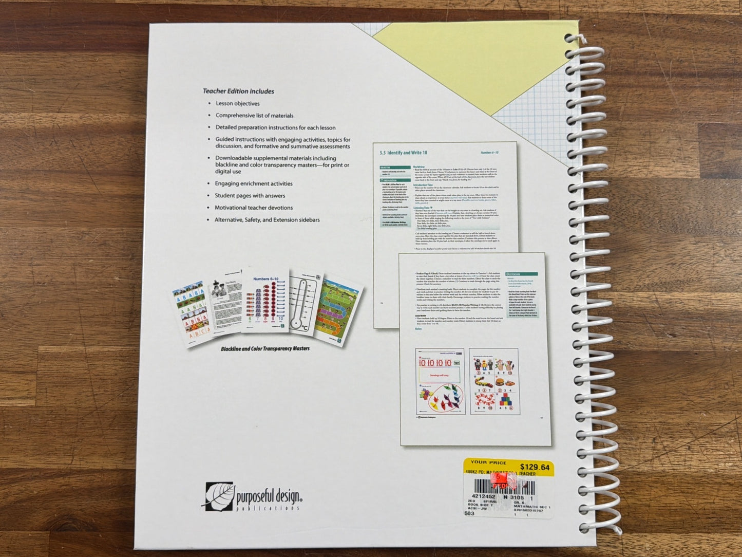 Purposeful Design Mathematics Grade K Teacher Edition 2nd Ed