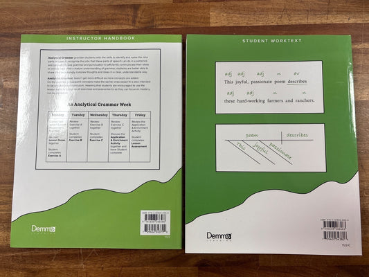 Analytical Grammar 3 Parts of Speech Set - Handbook & Worktext — photo 2 of 2