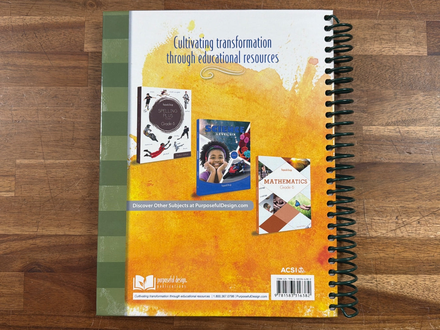 Purposeful Design Bible Grade 6 Teacher Edition ACSI