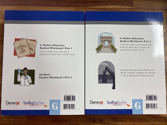 Spelling You See Level G Modern Milestones Workbook Set — photo 2 of 2
