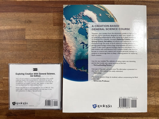 Apologia Exploring Creation W/ General Science 3rd Ed + MP3 CD
