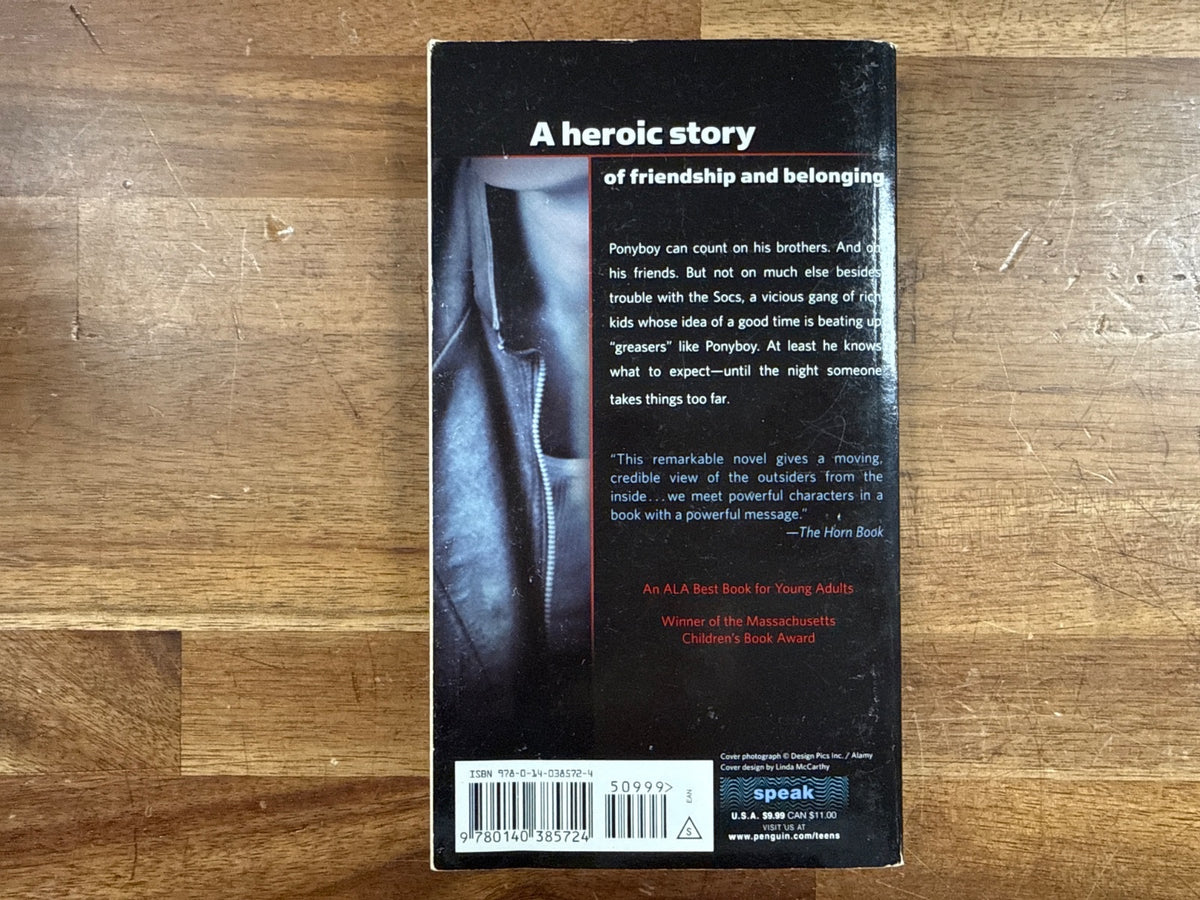The Outsiders by S.E. Hinton - Speak Paperback Edition
