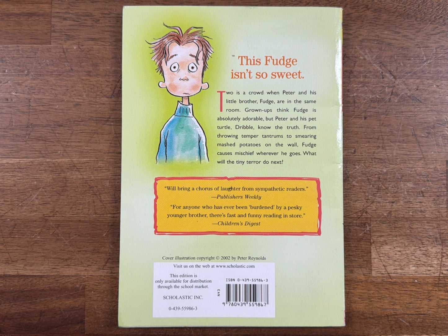 Judy Blume Tales of a Fourth Grade Nothing Scholastic PB