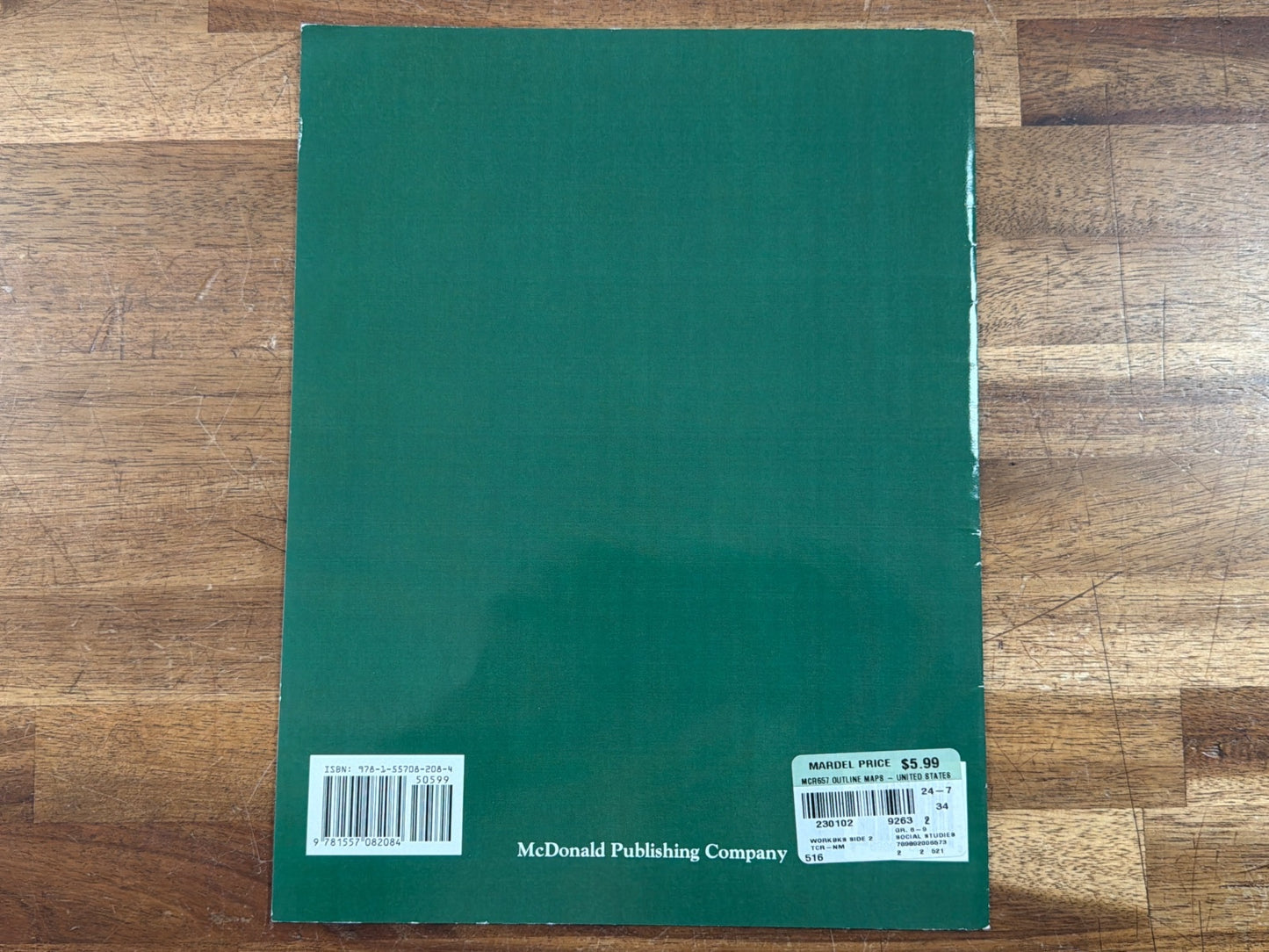 McDonald Outline Maps United States Reproducible Workbook