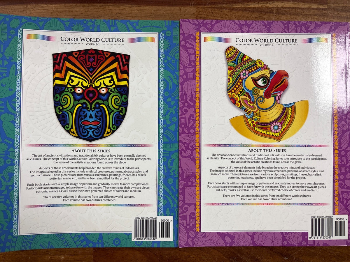 Color World Culture Vol 1 & 4 African Indian Art Mrinal Mitra