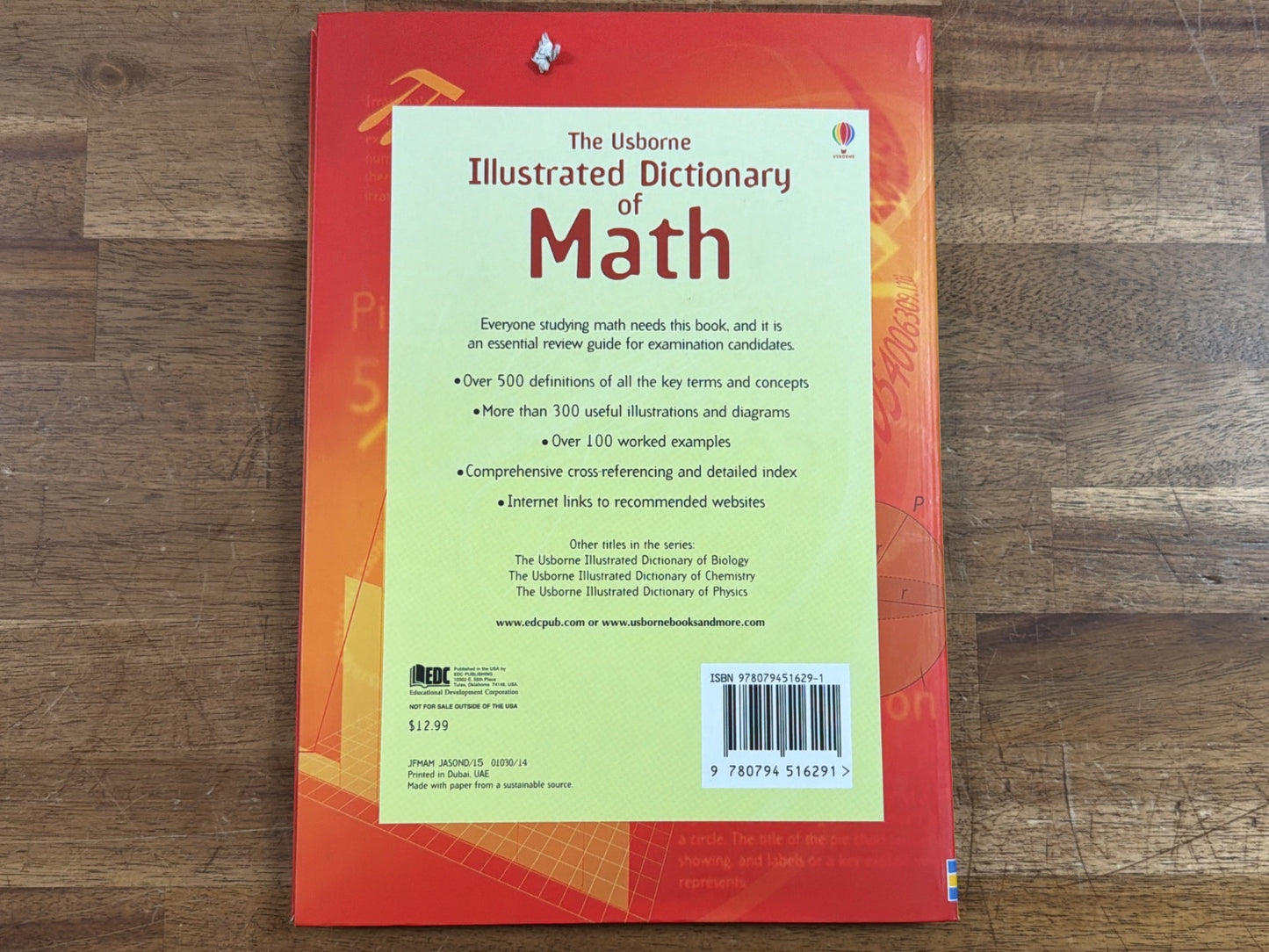 The Usborne Illustrated Dictionary of Math Reference Book