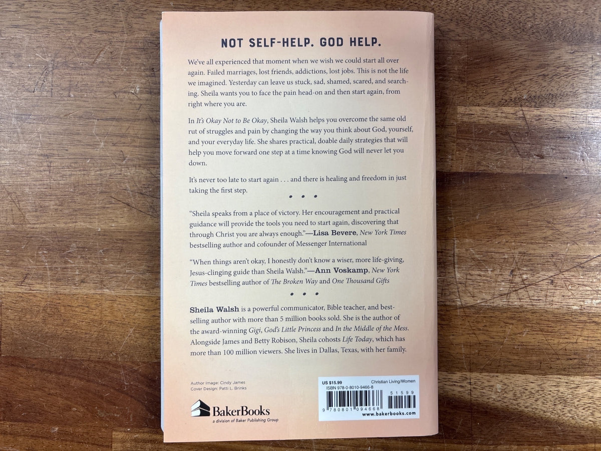 It's Okay Not to Be Okay by Sheila Walsh - Baker Books — photo 2 of 2