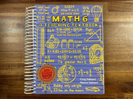 Teaching Textbooks Math 6 Set with Answer Key & CD-ROM