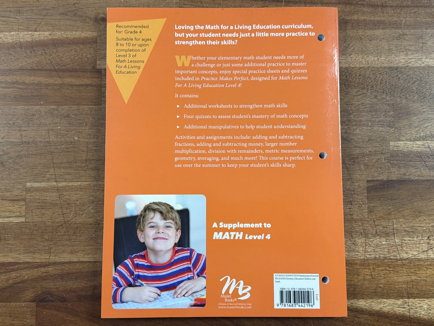 MasterBooks Practice Makes Perfect Level 4 Math Sheets