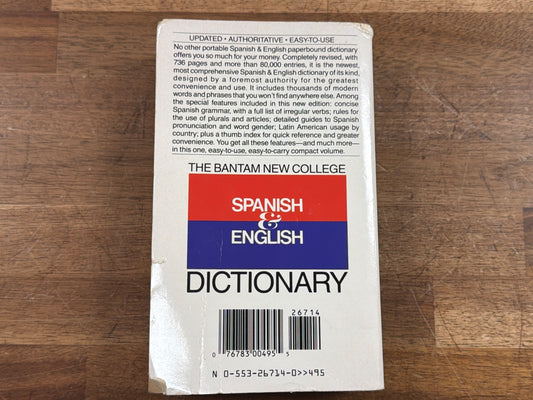 Bantam New College Spanish & English Dictionary