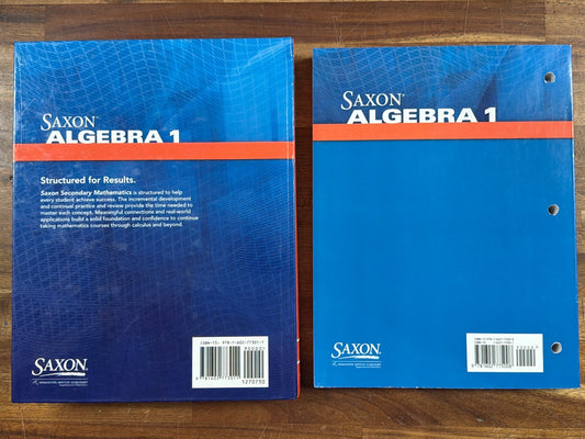 Saxon Algebra 1 Homeschool Text & Solutions Manual