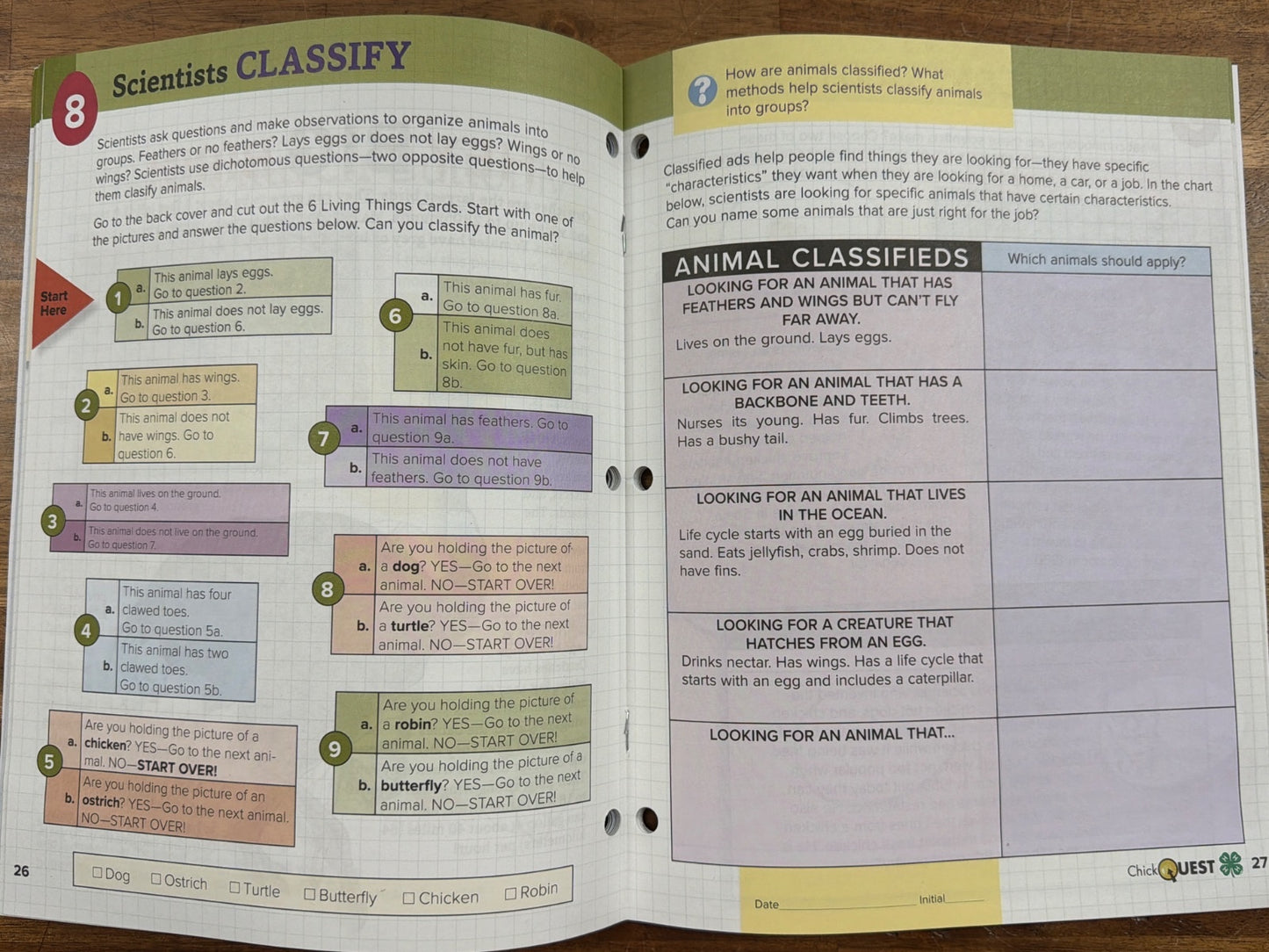 ChickQuest Logbook 4-H 167R Ohio State Extension Workbook