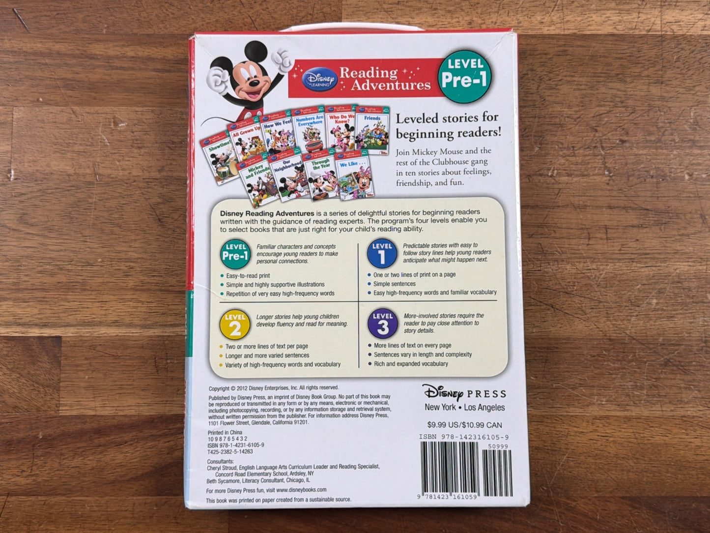 Disney Reading Adventures Mickey Mouse Clubhouse Level Pre-1