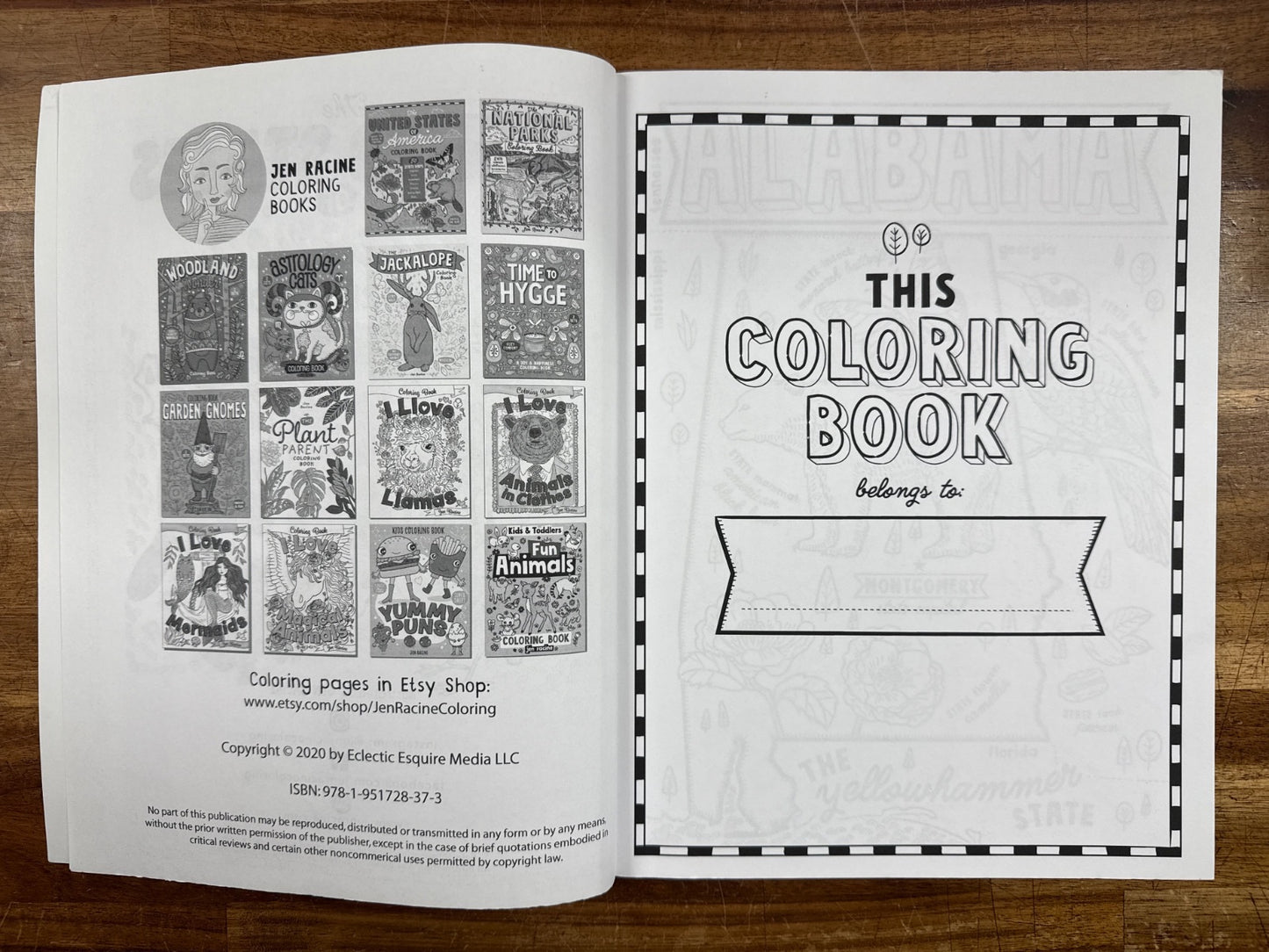 The United States of America Coloring Book - 50 State Maps