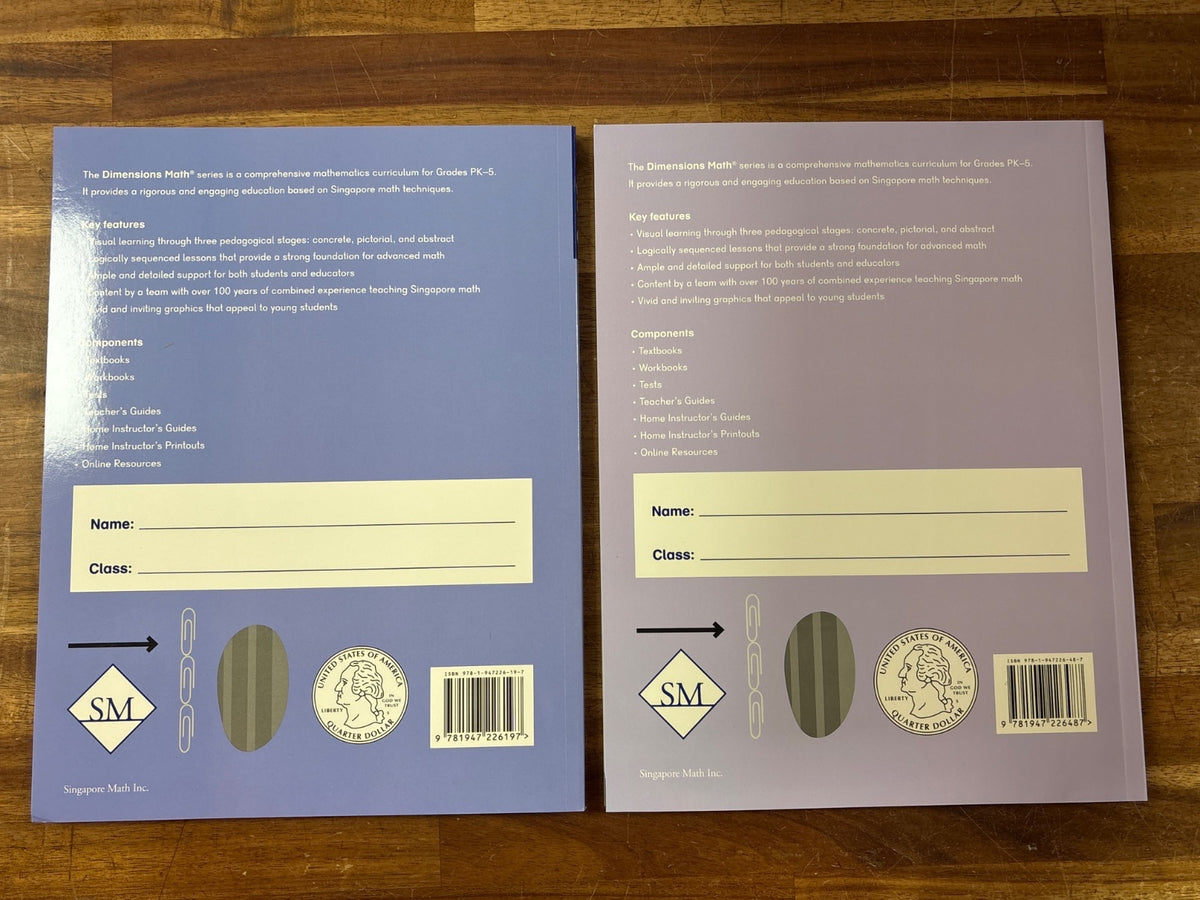Dimensions Math Workbook & Tests 1A 1B Bundle Grade 1 — photo 5 of 5