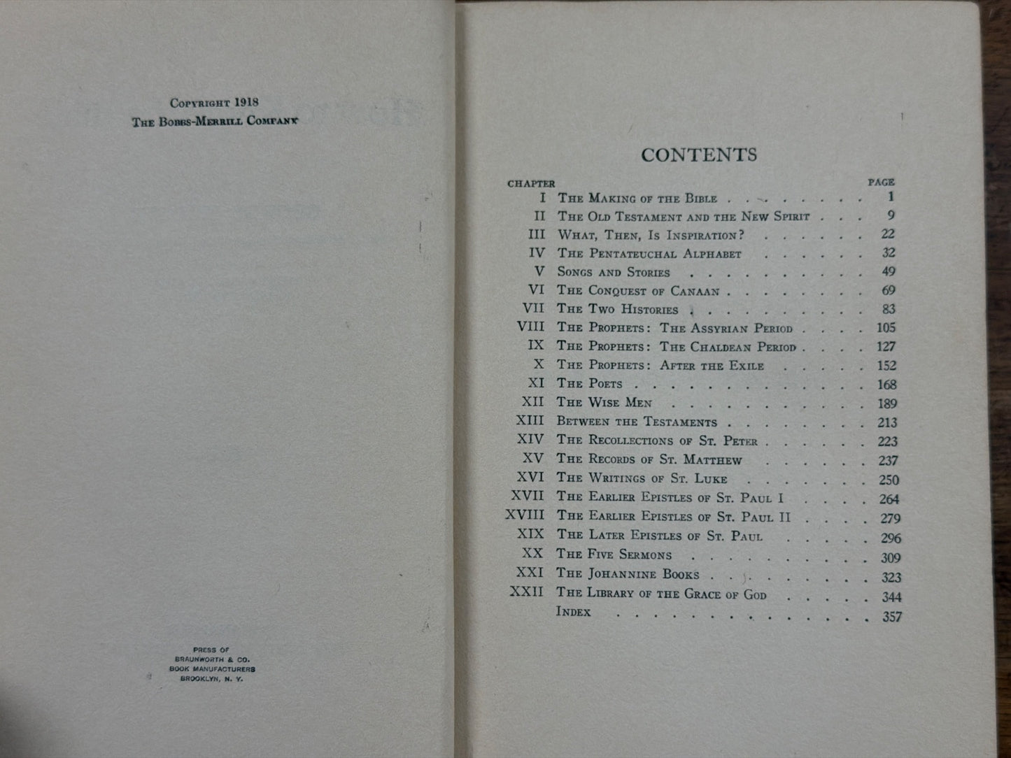 How to Know the Bible by George Hodges Hardcover 1918
