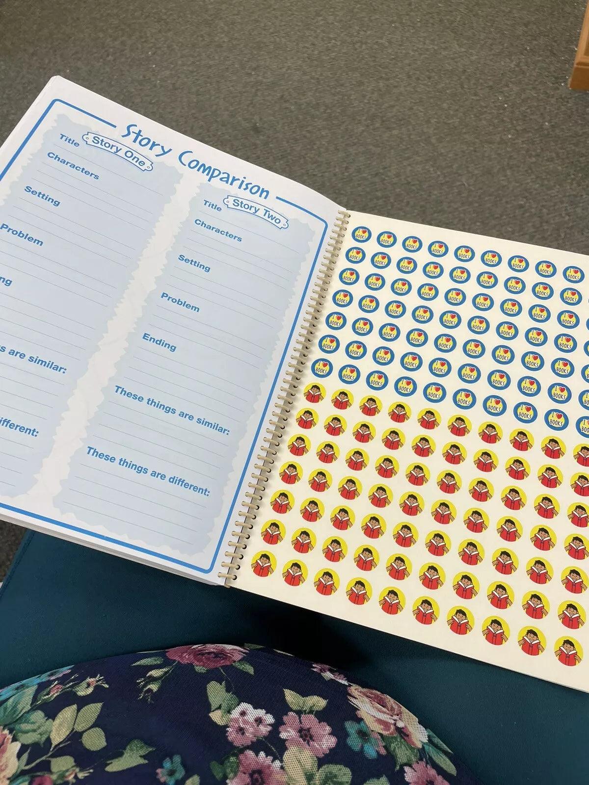 Lakeshore Learning: Readers Book Log For Young Readers with Activities and Stickers