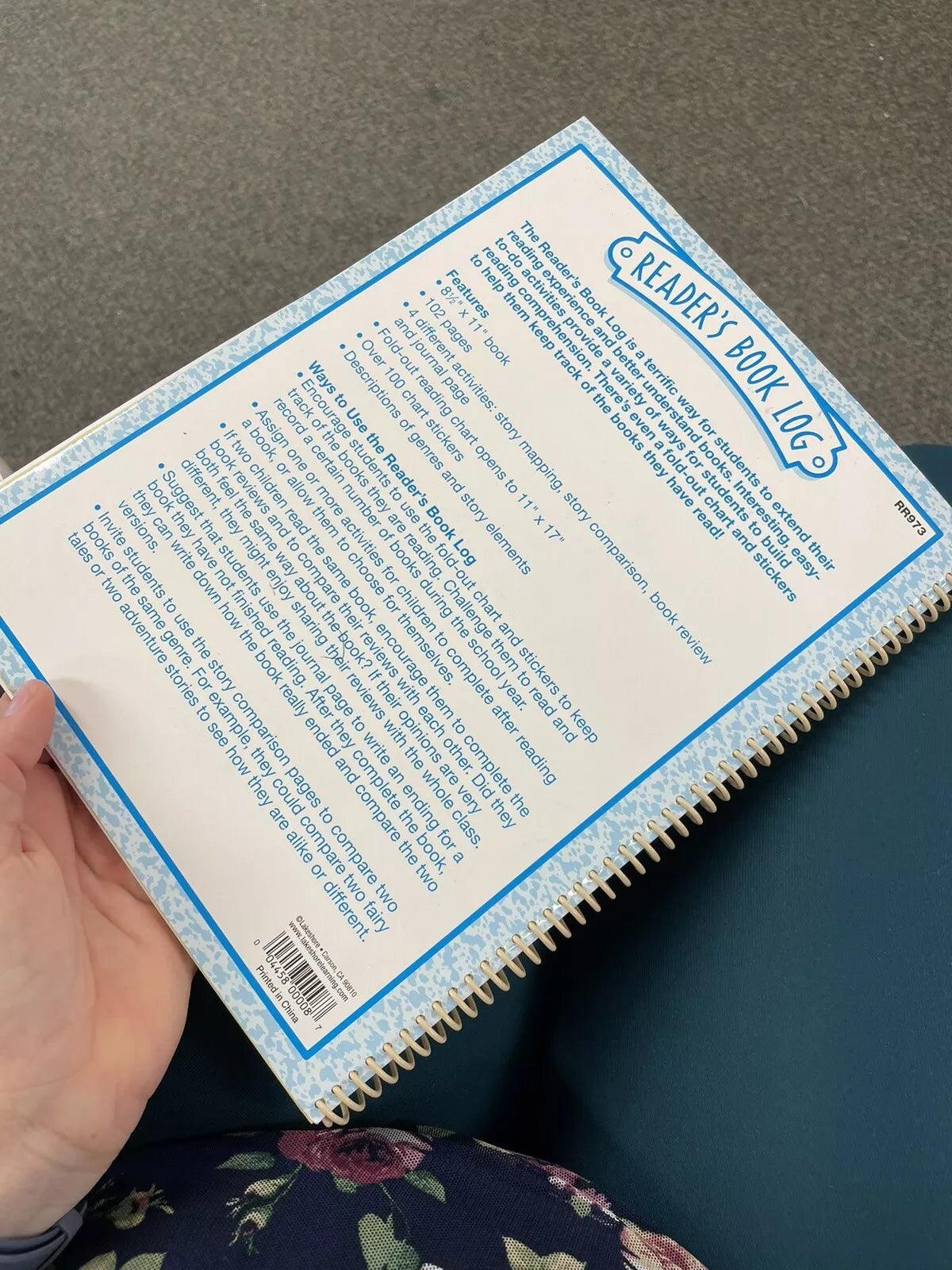 Lakeshore Learning: Readers Book Log For Young Readers with Activities and Stickers