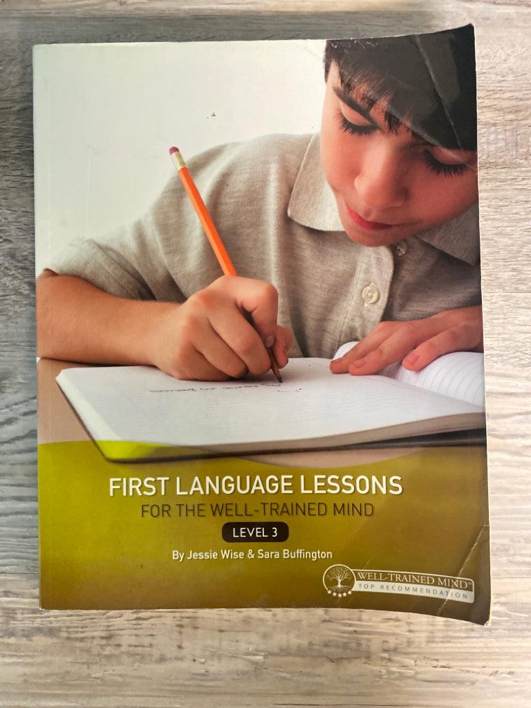 First Language Lessons Level 3, Well Trained Mind