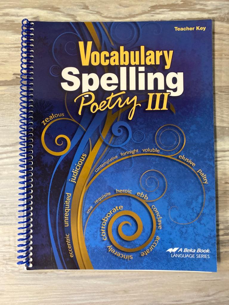 Abeka English 9 Key Lot 5th Ed. Grammar and Comp. III