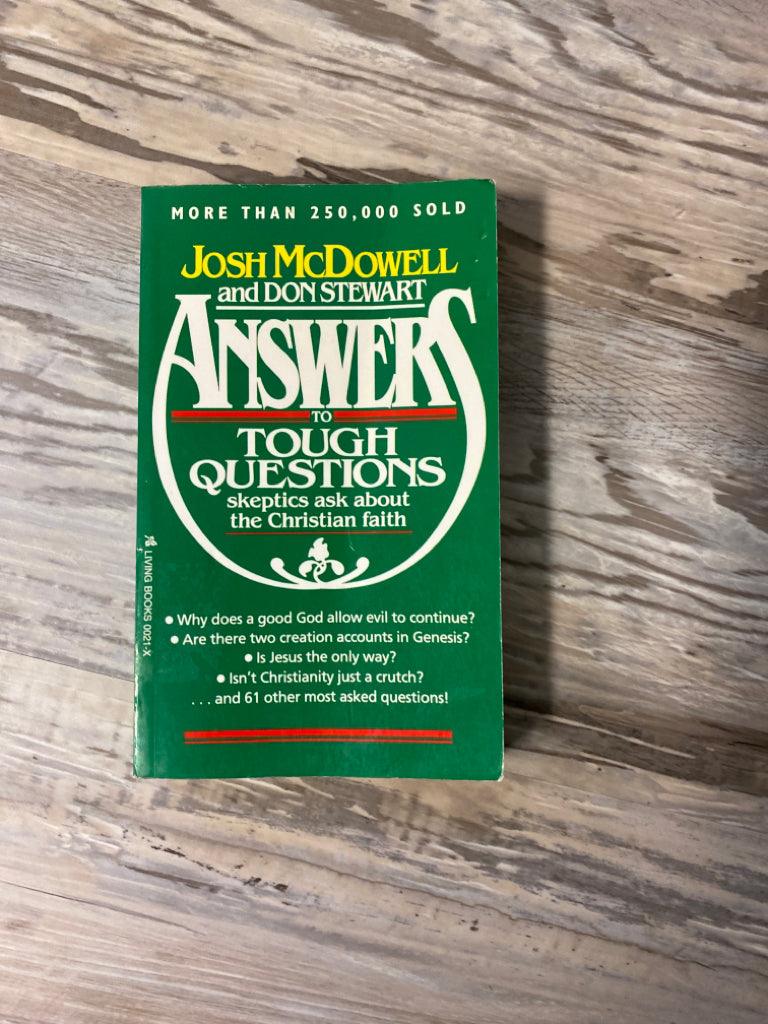 Answers to Tough Questions by Josh McDowell