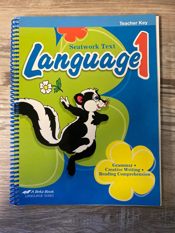 Abeka Language Seatwork Text 1  key - 3rd Ed.