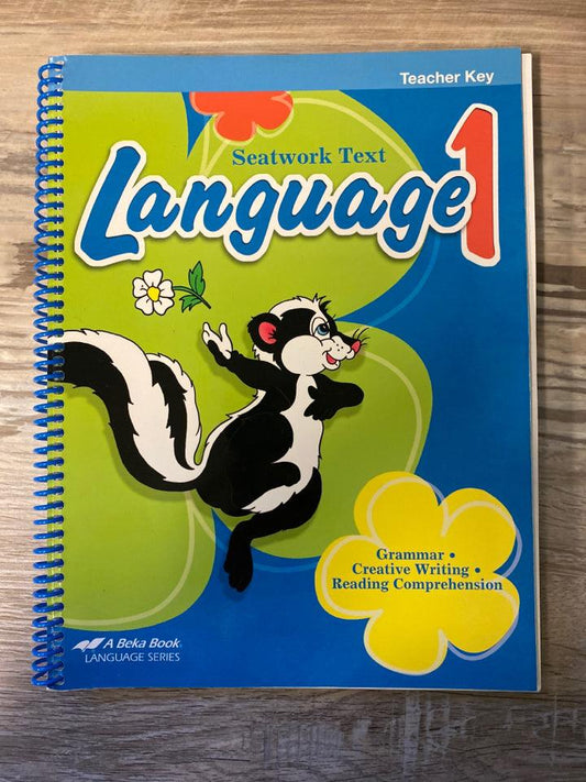 Abeka Language Seatwork Text 1  key - 3rd Ed.