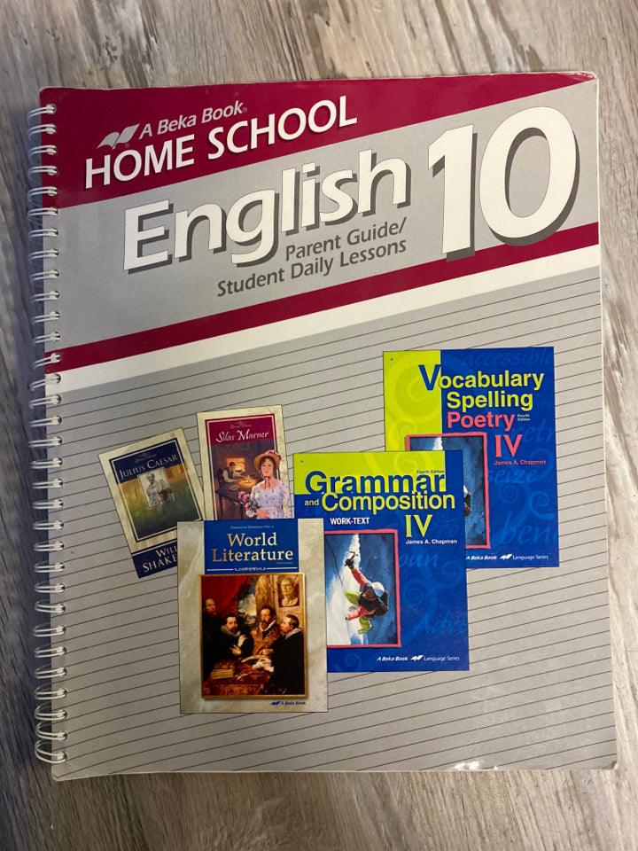 Abeka English 10 set - NEAR COMPLETE