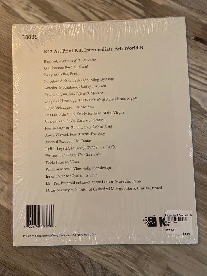 K12 Art Print Kit for Intermediate Art: World B
