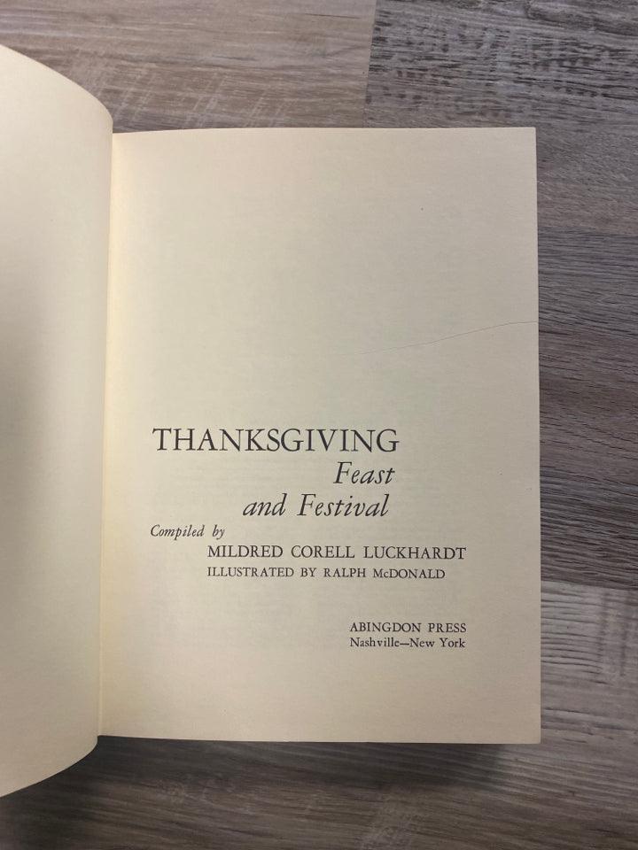 Thanksgiving Feast and Festival by Mildred Corell Luckhardt - First Homeschool