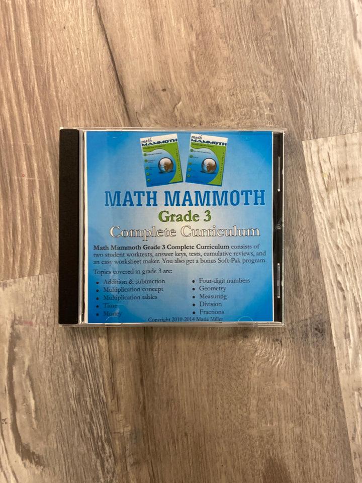 Math Mammoth Grade 3 Complete Curriculum CD-ROM