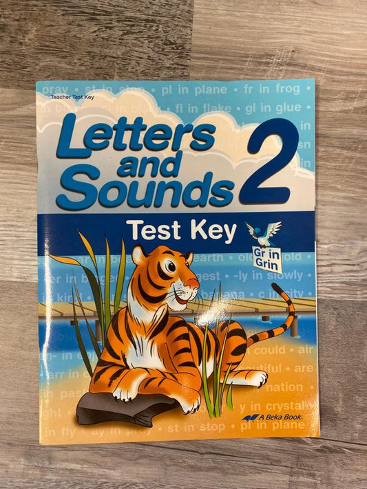 Abeka Letters and Sounds 2 Tests and Key Set