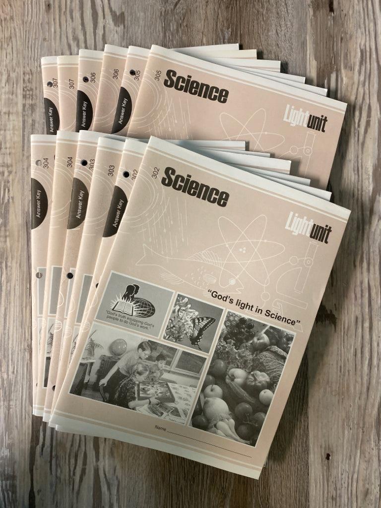 CLE Science 302-307 Light Units and Answer Keys