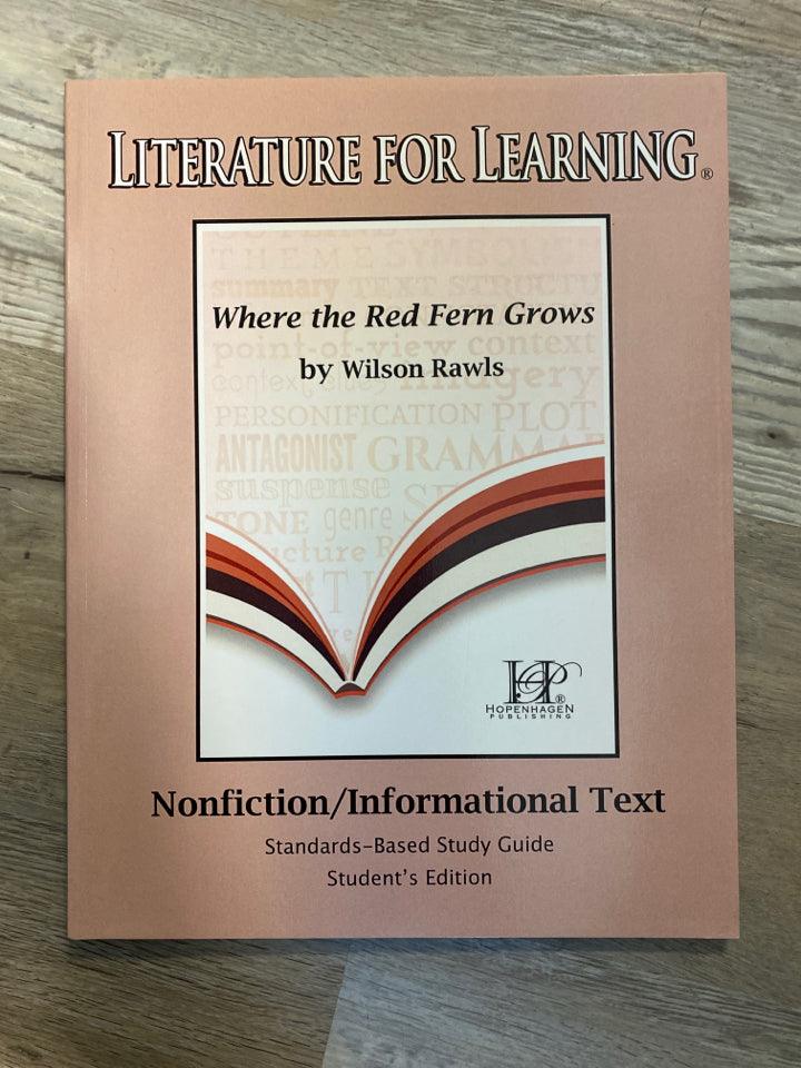 Where the Red Fern Grows by Wilson Rawls Study Guide