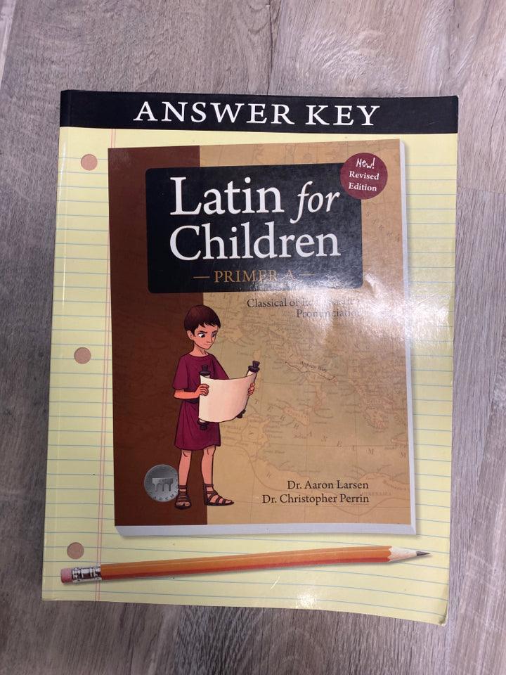 Latin for Children, Primer A Answer Key Revised Edition