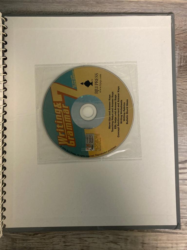 BJU Writing & Grammar 7 Teacher's Edition