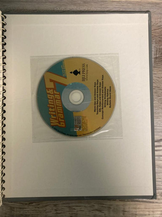 BJU Writing & Grammar 7 Teacher's Edition