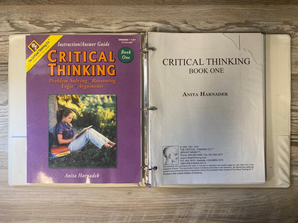 Critical Thinking Book 1 - Problem Solving, Reasoning, Logic, and Arguments Set