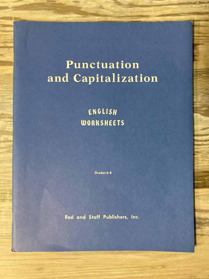 Rod & Staff Punctuation and Capitalization Lev 2 Worksheets