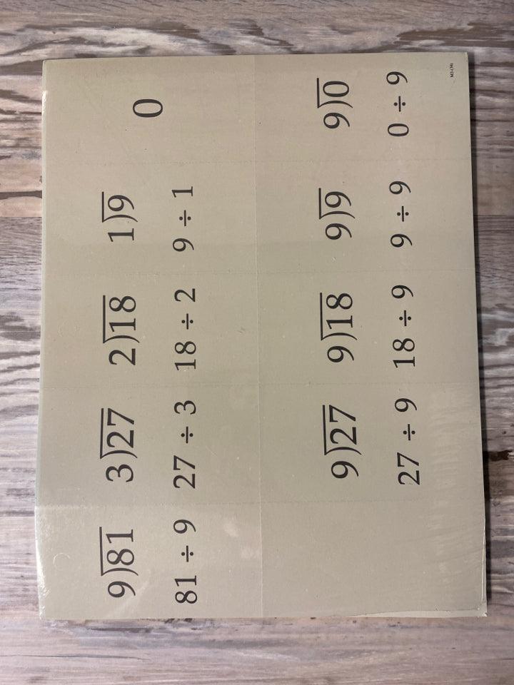 Saxon Math 3 Workbook Fact Card Set