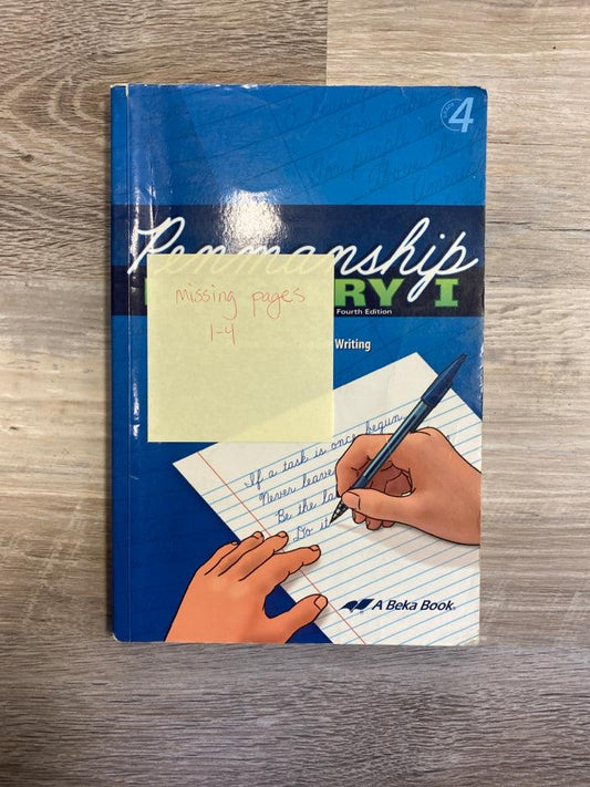 Abeka Penmanship mastery I