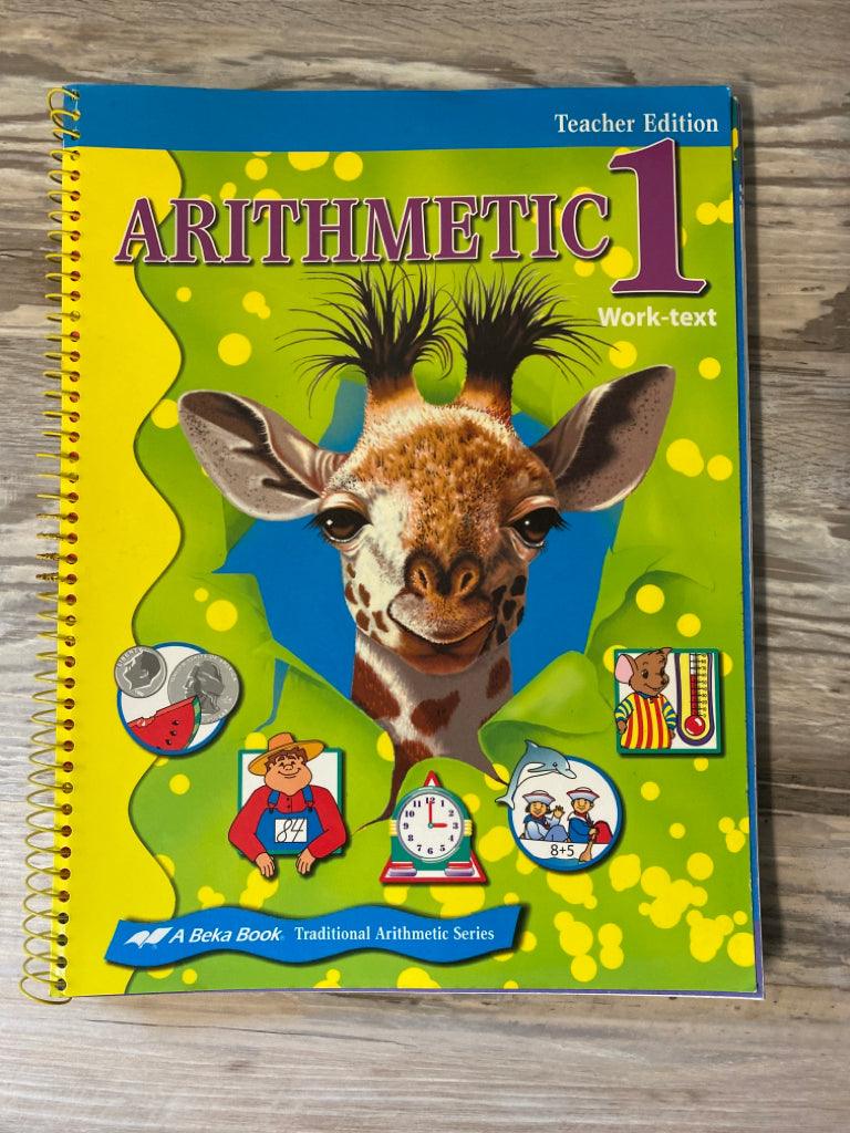 Abeka Arithmetic 1 Worktext Teacher Key and Tests & Speed Drills Teacher Key Set