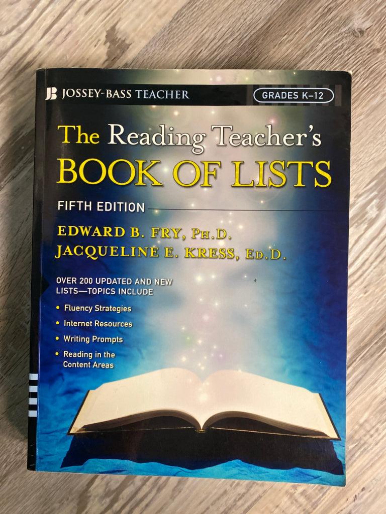 The Reading Teacher's Book of Lists 5th Ed.