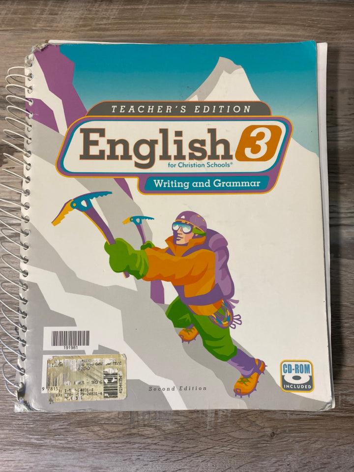 BJU English 3 Teacher's w/CD 2nd