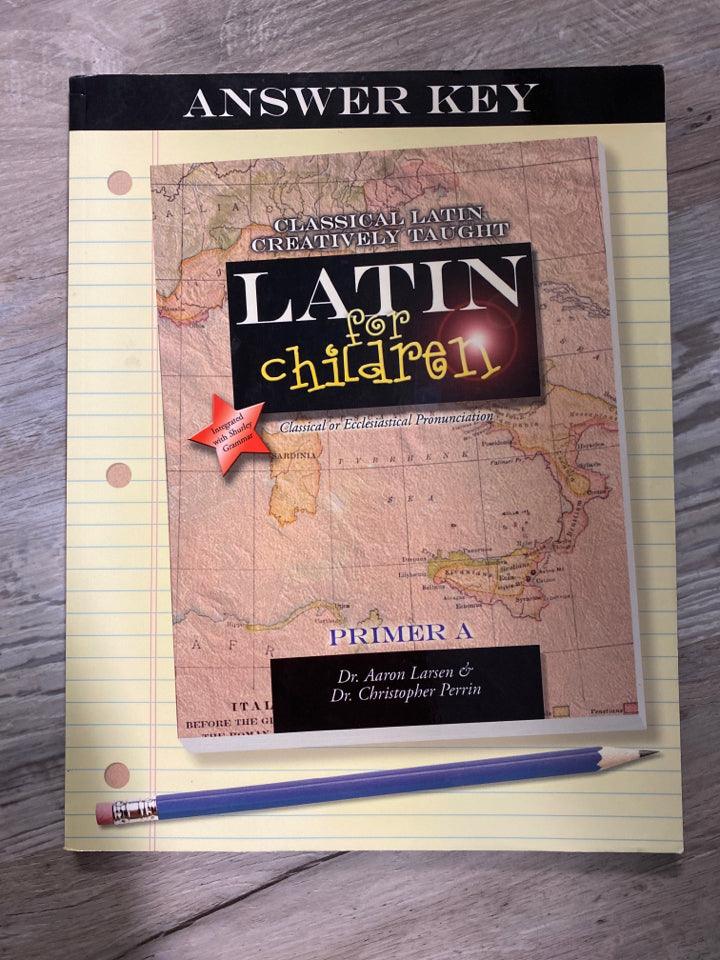 Latin for Children Primer A Answer Key