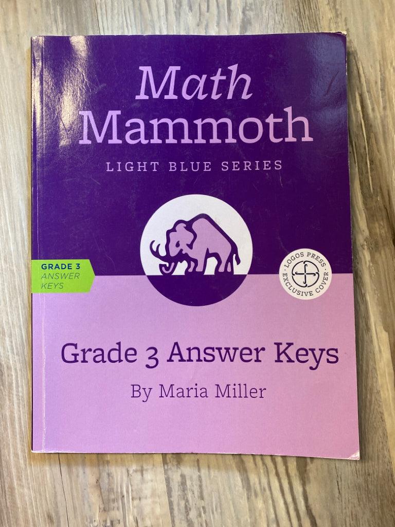 Math Mammoth 3B Worktext and Answer Key