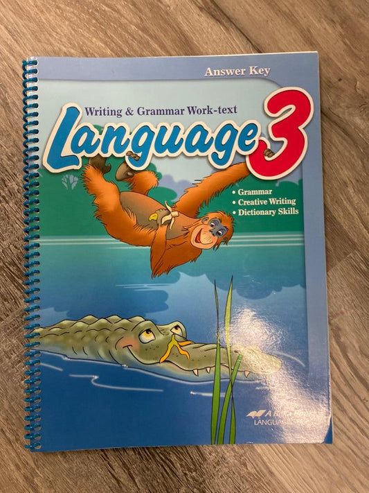 Abeka God's Gift of Language 3 Answer Key